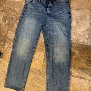 Pistola Blue Straight Leg Jeans with Subtle Distressing